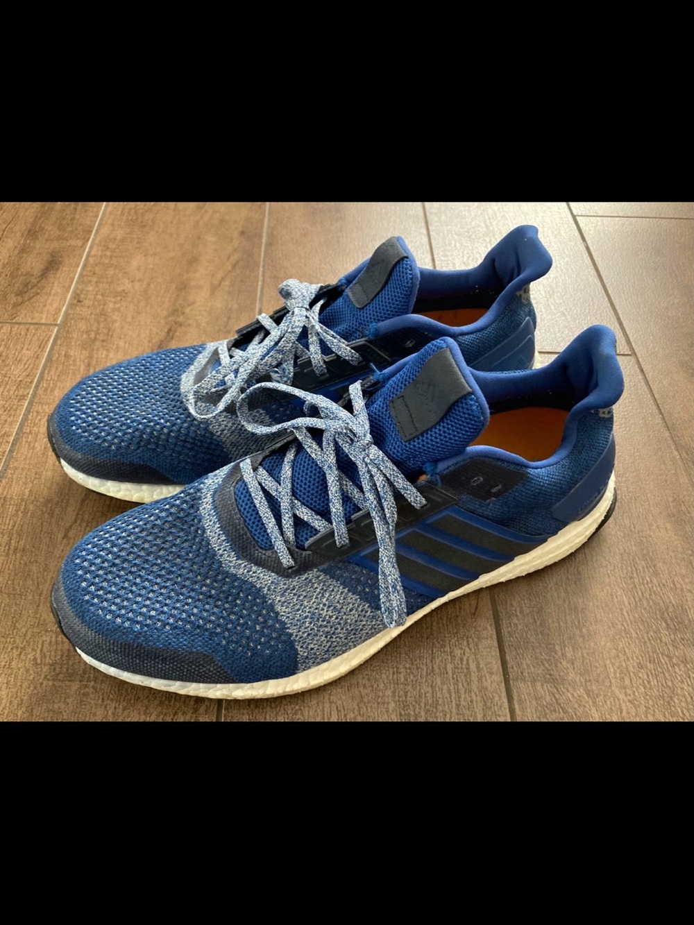 Adidas UltraBoost Collegiate Navy Blue Athletic Running Sneakers AF6516 Sz 13
